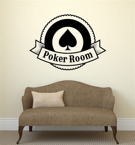 Sala de poker adesivos de parede